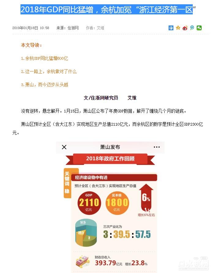 一个双十一余杭gdp有多少_余杭分出临平,GDP还能否位居浙江第一县市区(2)